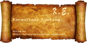 Keresztesi Evelina névjegykártya